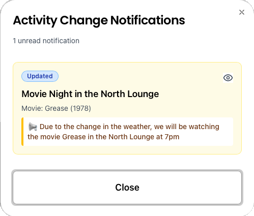 Activity Change Notifications