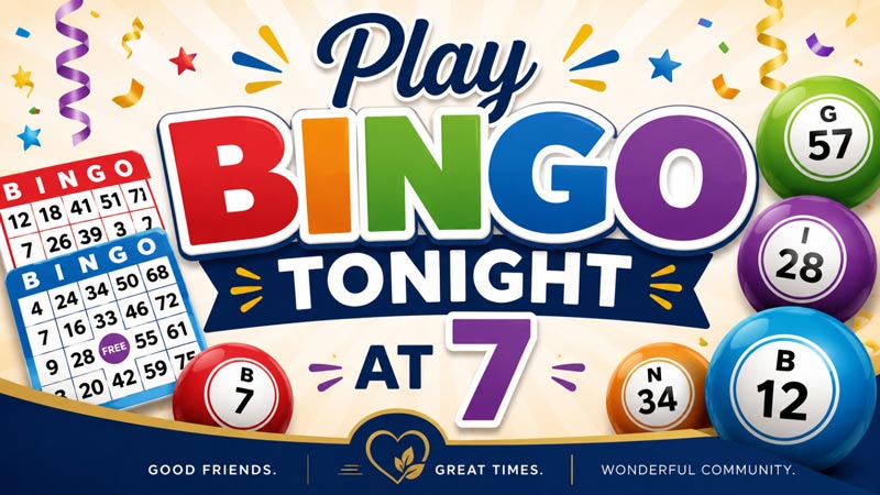 Play Bingo Tonight at 7 AI-generated TV slide