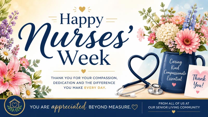 Happy Nurses' Week AI-generated TV slide